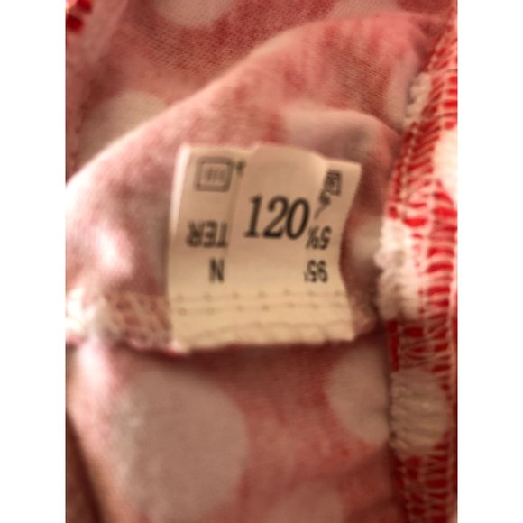 Unbranded Red Leggings with White Polka Dots 3 Layer Red TUTU Size 120 (5T) - Picture 4 of 8